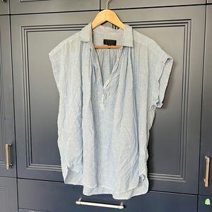 Nili Lotan Normandy Blouse Blue/White stripe